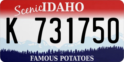 ID license plate K731750