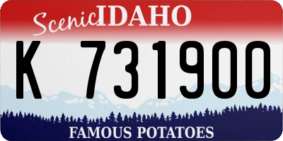 ID license plate K731900
