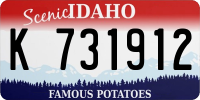 ID license plate K731912