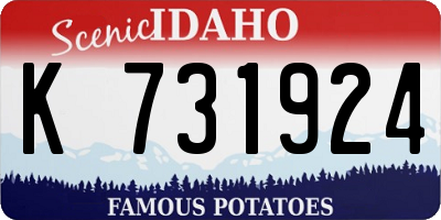 ID license plate K731924