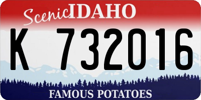 ID license plate K732016