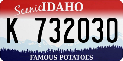 ID license plate K732030
