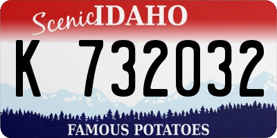 ID license plate K732032