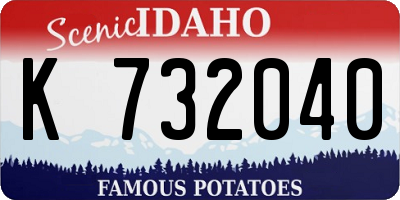 ID license plate K732040