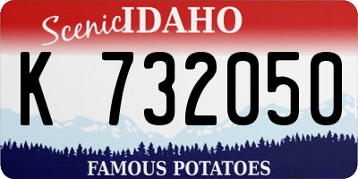 ID license plate K732050