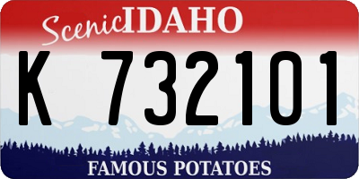 ID license plate K732101