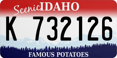 ID license plate K732126