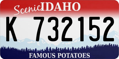 ID license plate K732152