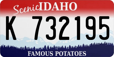 ID license plate K732195