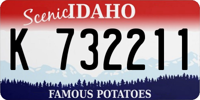 ID license plate K732211