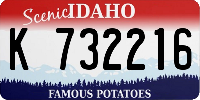 ID license plate K732216