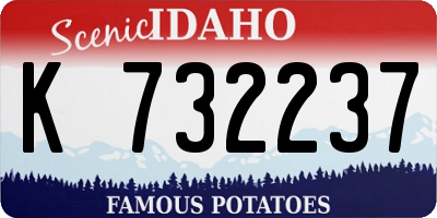 ID license plate K732237