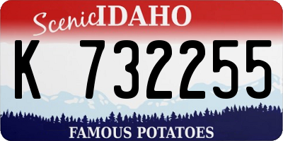 ID license plate K732255