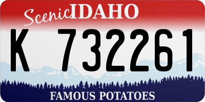 ID license plate K732261