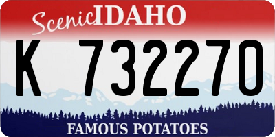 ID license plate K732270