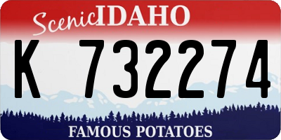 ID license plate K732274