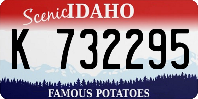 ID license plate K732295