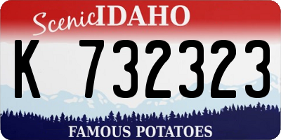 ID license plate K732323