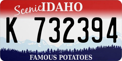 ID license plate K732394