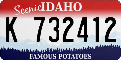 ID license plate K732412