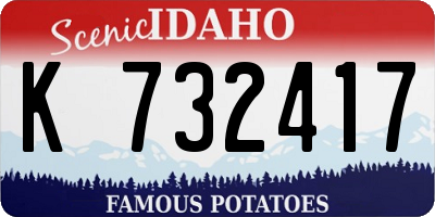 ID license plate K732417