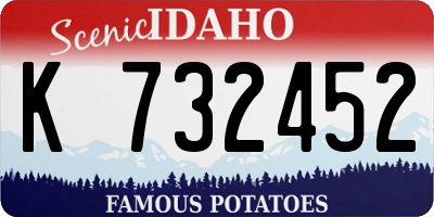 ID license plate K732452