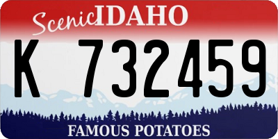 ID license plate K732459