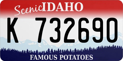 ID license plate K732690