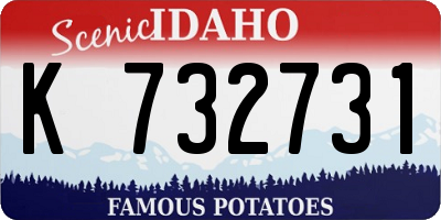 ID license plate K732731