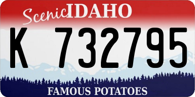 ID license plate K732795