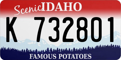 ID license plate K732801