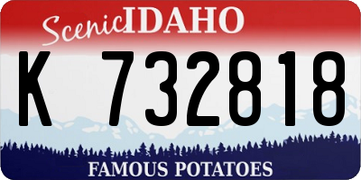 ID license plate K732818