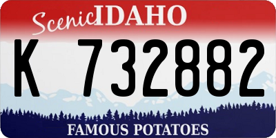 ID license plate K732882