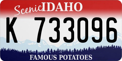 ID license plate K733096