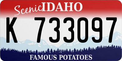 ID license plate K733097