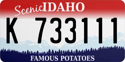 ID license plate K733111