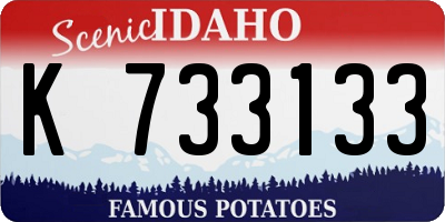 ID license plate K733133