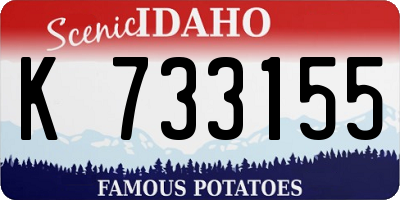ID license plate K733155