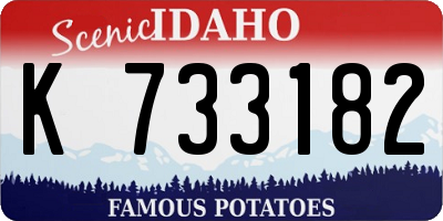 ID license plate K733182