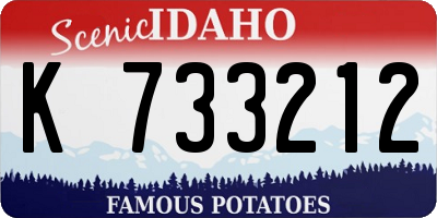 ID license plate K733212