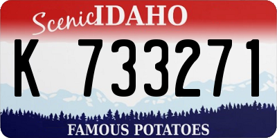 ID license plate K733271