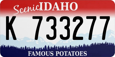 ID license plate K733277