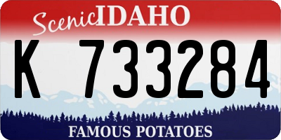 ID license plate K733284