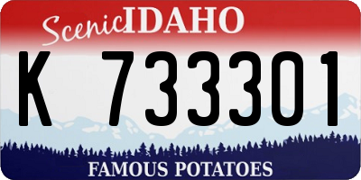 ID license plate K733301