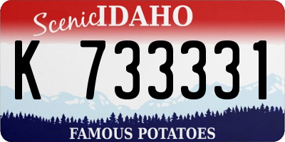 ID license plate K733331