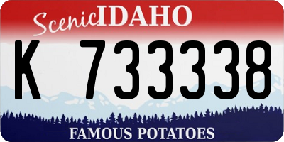 ID license plate K733338