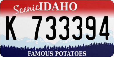 ID license plate K733394