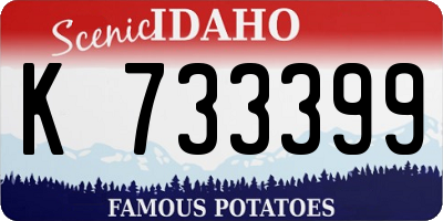 ID license plate K733399