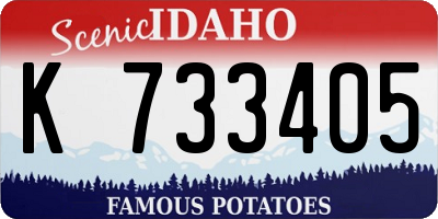 ID license plate K733405