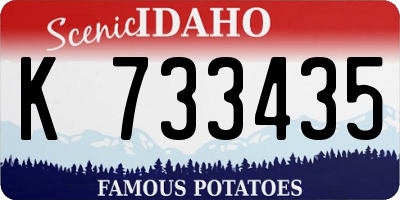 ID license plate K733435